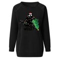 thumbnail image 5 of Pntutb Tops de mujer Impreso Media cremallera Fuzzy Fleece Neck Sudadera de manga larga Pullover tops Blusa Navidad Casual Suéter Camisas Tee Blusa Pntutb Pntutb-7127, 5 of 5