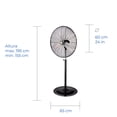 thumbnail image 3 of Ventilador de Pedestal Narvik Industrial de 24 Pulgadas de Gran Potencia, 3 of 9