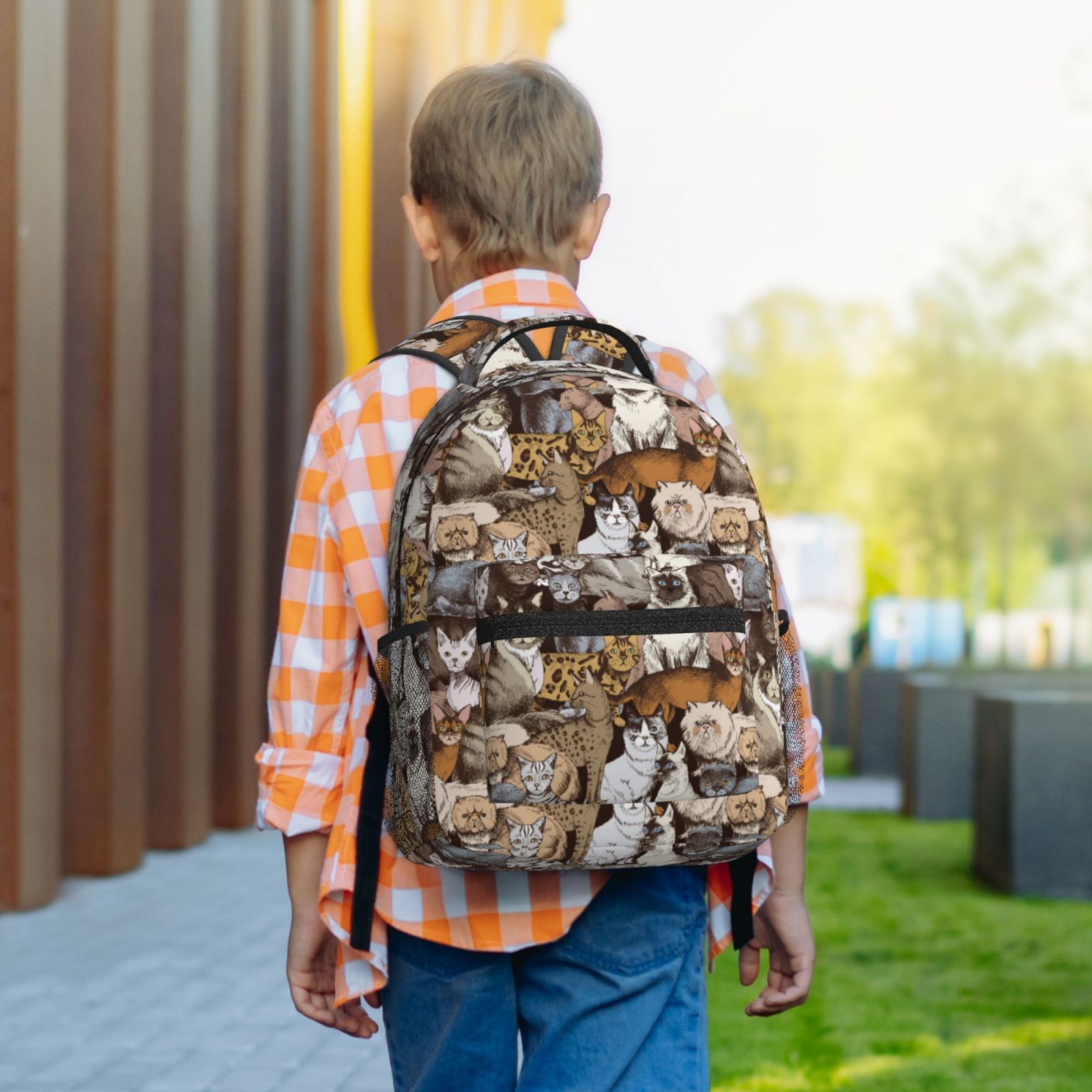 Xecao Cut Cats Travel Backpack: A spacious, stylish computer backpack ideal for men and women, perfect for college, school, or daily travels
