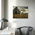 thumbnail image 4 of COMIO  Old Barn Canvas Wall Art Rustic Wall Decor Paintings Farmhouse Living Room Decor Barn Picture Modern Home Artwork Decor for Bedroom Kitchen Framed Ready To Hang, 4 of 6