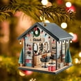 thumbnail image 4 of NIUBWJL Christmas Personalized Hair Salon 2D Flat Acrylic Decoration Gift Christmas Decoration Gift Hanging Decoration, 4 of 5
