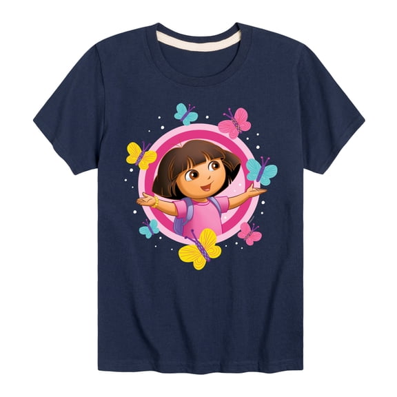 Dora The Explorer - Butterflies - Toddler And Youth Short Sleeve Graphic T-Shirt