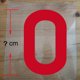 thumbnail image 3 of Parches termoadhesivos de color rojo y negro de 5 a 23 cm con letras para hacer tú mismo, para camisetas de baloncesto, fútbol y ropa, 3 of 5