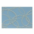 thumbnail image 1 of Pearls Cutting Board, Pearl Necklace Bracelet Classic Women Bridal Groom Shower Theme Feminine Art, Decorative Tempered Glass Cutting and Serving Board, Small Size, Pale Blue White, by Ambesonne, 1 of 1