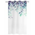 thumbnail image 2 of nqOlkjepod Outdoor Curtains for Patio Waterproof, Watercolor Eucalyptus Outdoor Privacy Panels Grommet, Spring Leaves Vintage Farmhouse Blackout Outside Curtains for Porch/Cabana 54"x84", 1 Panel, 2 of 8