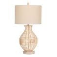 thumbnail image 3 of Crestview Collection Jayce 3-Way Rattan Table Lamp with Oat Linen Lamp Shade, 3 of 5