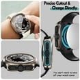 thumbnail image 6 of For Samsung Galaxy Watch Ultra 47mm (2025/2024) Screen Protector Case, Hard PC Bumper Built-in Tempered Glass Film Full Cover, Scratch Resistant - Titanium Gray, 6 of 8