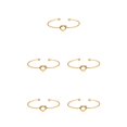 thumbnail image 2 of Sonducket de aleación para mujer, bonita de aniversario para oficina, brazalete abierto para niñas, joyería para muñeca, damas, novia, Type2 NO2, 2 of 6