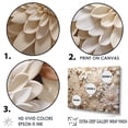 thumbnail image 3 of Designart "Floral Essence: Minimalistic White Mums Collage I" Chrysanthemums Floater Framed Canvas Prints, 3 of 5