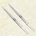 thumbnail image 2 of KAKOWELY Ensemble de Pinces en Acier 2 Pcs Pinces à Embout Droit en Acier Ensemble de Pinces Multifonctionnelles Épaissies à Pointe Pointue Kit de Pinces Réparation de Machine Bricolage Manucure Tenant des Bijoux Pinces, 2 of 4