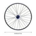 thumbnail image 2 of 27.5" Wheelset Aluminum Alloy 69.9cm Mountain Bike Wheels Front Rear Wheels MTB Blue, 2 of 12