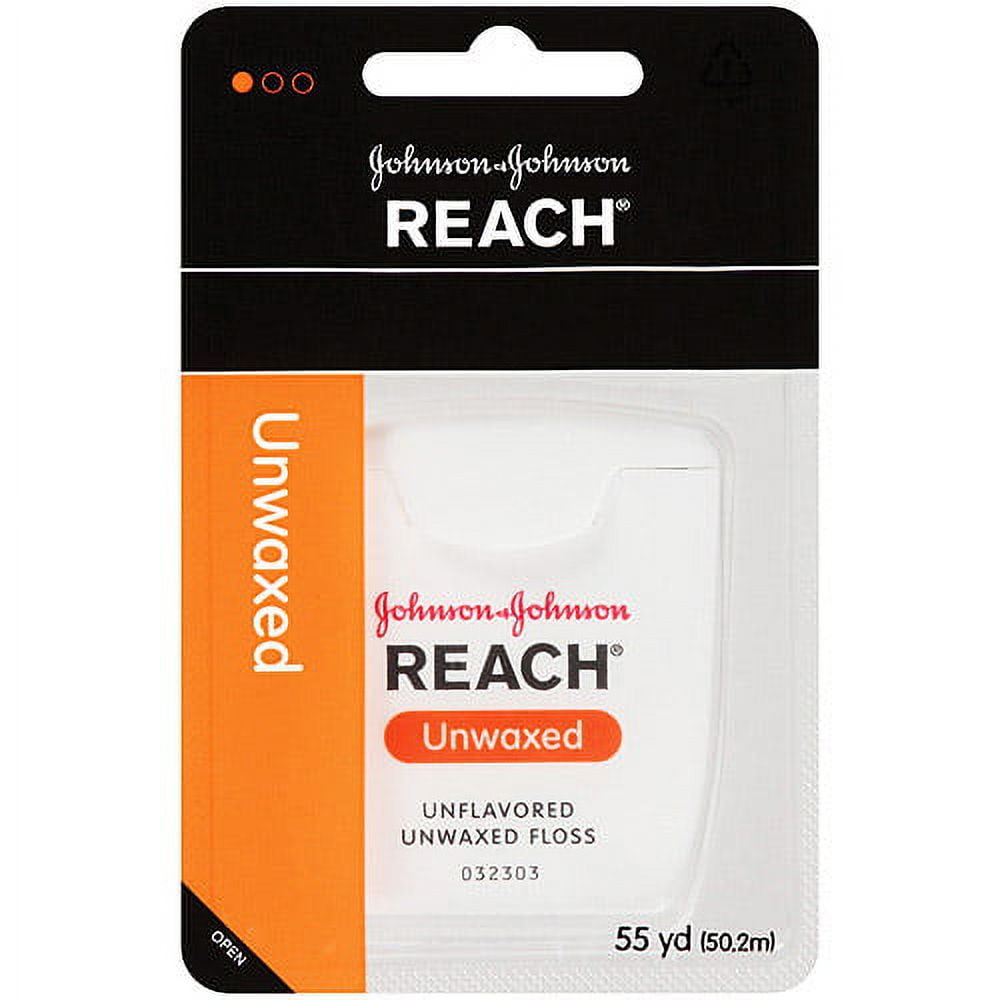 Johnson & Johnson Reach 55 Yd. Unwaxed Dental Floss