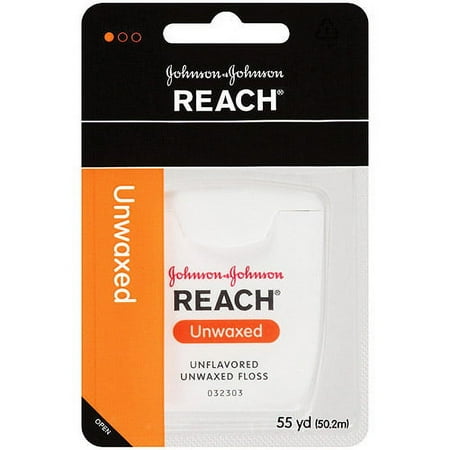 Johnson & Johnson Reach 55 Yd. Unwaxed Dental Floss