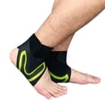 thumbnail image 2 of Lightweight Compression Ankle Support Brace Breathable Wrap for Sprain Recovery-green(right)-m, 2 of 2