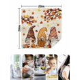 thumbnail image 4 of Thanksgiving Gnomes Cloth Napkins Set of 8 Reusable Dinner Napkins, Fall Pumpkins Maple Leaf Vintage Cocktail Napkin Washable Table Napkins for Wedding/Holiday Party/Baby Shower 20"x20", 4 of 7