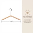 thumbnail image 6 of Unique Bargains 2Pcs Wood Space Saving Sleek Hangers Black, 6 of 6