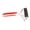 White-red, variant on BOKYAN Dual‑Purpose Pet Deshedding Brush & Dematting Comb – 2‑in‑1 Rake & Straight Knife for Cats & Dogs, Red