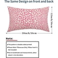 thumbnail image 2 of Pink Leopard Print Lumbar Pillow Covers 12x20 Inch Set of 2 Cheetah Animal Spots Rectangle Throw Pillows For Couch Farmhouse Square Pillow Cases Home Decor For Living Room Sofa Bed Porch Outdoor, 2 of 6