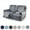 Grey, variant on CHOK 2024 Loveseat Recliner Cover with Console 100% Waterproof Sofa Slipcovers Reclining Couch Covers Split Sofa Cover（Gray Blue）