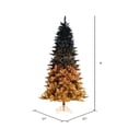 thumbnail image 2 of Vickerman 9' x 57" Black Gold Ombre Artificial Christmas Tree, Unlit, 2 of 2