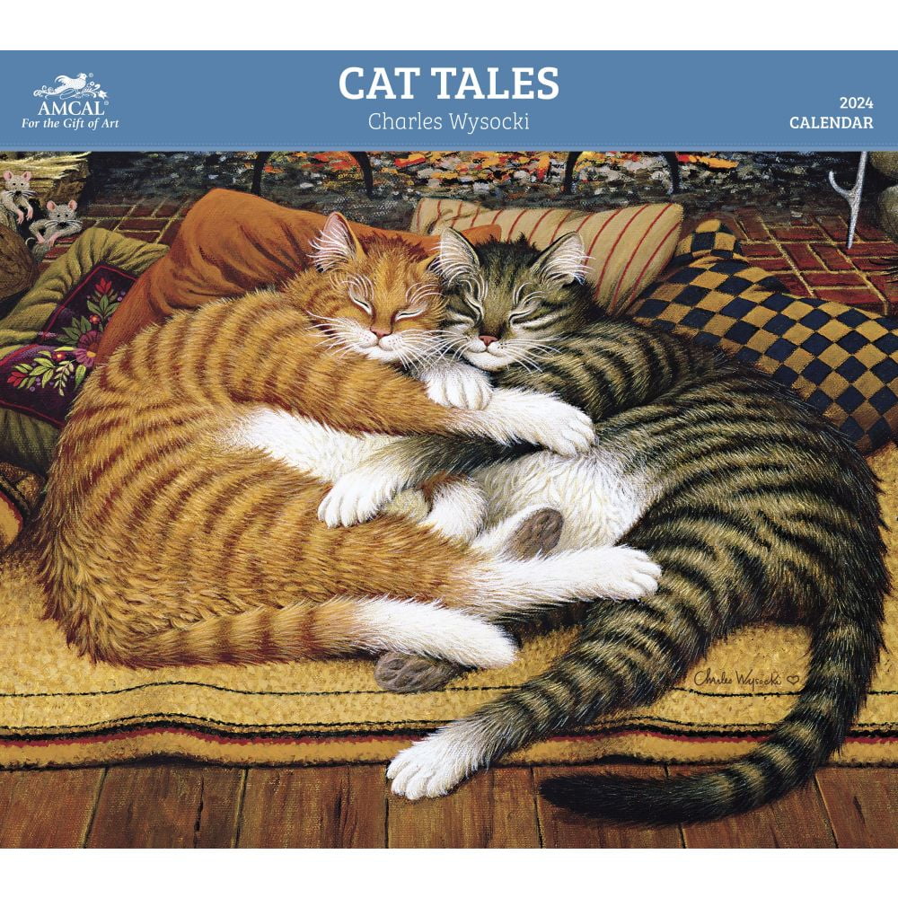 charles-wysocki-cat-tales-2024-monthly-wall-calendar-13-12-x-12-wall-calendars-walmart