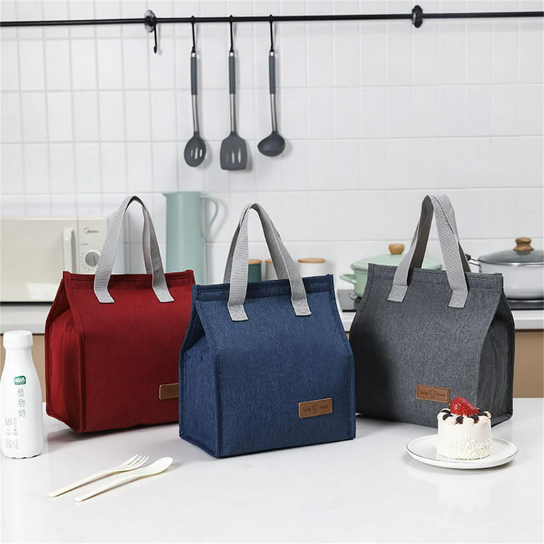 Drawstring Canvas Insulated Lunch Bag Thicken Aluminium Foil Thermal Bento  Box Tote Cooler Handbag Lunch Tote Bag Insulated Lunch Box Bag For School  Work For Picnic Travel Outdoors For Women Men Lunch
