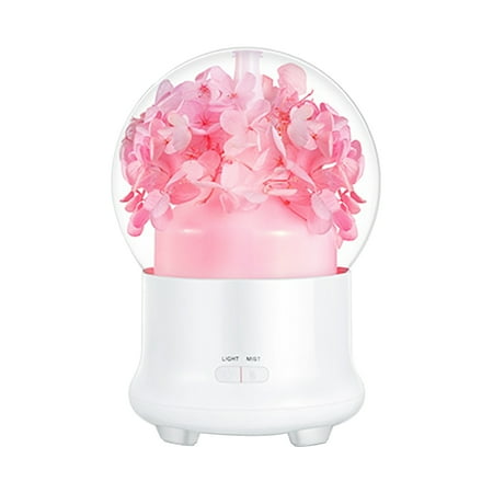 

Anself Preserved Flower Aroma Diffuser 100Ml Mist Humidifier 7-Color Night Light Quiet Essential Oil Diffuser Cool Mist Air Humidifier for Desktop Home Office Bedroom Car