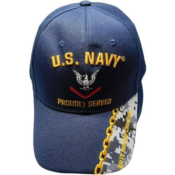 New Blue US Navy PO3 Petty Officer 3rd Third Class Hat Ball Cap Veteran Military