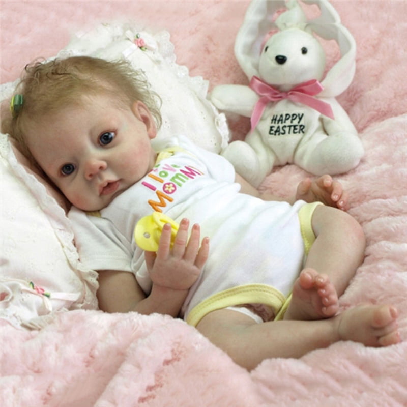 【LNCDIS】22'' Handmade Lifelike Newborn Silicone Vinyl Reborn Baby Doll ...