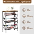 thumbnail image 3 of Zapatero MILEFA, 6 niveles, metal, gran capacidad, 24 pares, 3 of 9
