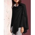 thumbnail image 3 of Women's Poncho Scarf Cashmere Feeling Knit Cape Cardigan, Gift, 3 of 4