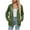 Army Green, variant on Neewe Women’s Slub Knit Full-Zip Hoodie, Textured Cotton Zip-Up T-Shirt Hoodie for Women