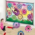 thumbnail image 4 of Soccer Ball Game Set for Girls,Soccer Indoor Game for Kids,Outdoor Backyard Toss Soccer Goal Game with 1 Glowing Balls and 1 Flannel Target,Sport Toys Christmas Birthday Gifts for 3-12 Years Old Kids, 4 of 8
