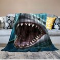 thumbnail image 2 of ONETECH  Great White Shark Blanket for Bed  Jaws Throw Blanket for Boys, Men, Unisex and Kids Super Soft Plush Shark Blanket Throw Ocean Blanket - King Size Blanket, 2 of 6