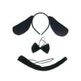 thumbnail image 4 of Diadema para perro jinwen 3 piezas pajarita cola suministros de decoración para fiestas kit de disfraces elegantes Negro, 4 of 8