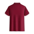 thumbnail image 3 of Dwaogom Men's Polo Shirts Short Sleeve Quarter Zipper Turndown Neck Fashion Casual Classic Fit Fashion Summer Shirt, 3 of 3