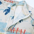 thumbnail image 6 of lnmuld 2 Piece Toddler Boys UPF 50+ Sun Floral Cartoon Print Front Zipper Rash Guard Swimsuit Set with Matching Protective Sun Hat - Beach & Pool Color:Beige,Size:2-3 Years, 6 of 8