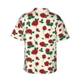 thumbnail image 3 of Goofa Rose Flowers Hawaiian Shirt for Men, Unisex Summer Beach Casual Short Sleeve Button Down Shirts,Aloha Tropical Floral print shirt-Medium, 3 of 9