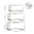 3pc Bone Shape Stainless Steel Torch Shaped Dessert Mould Fondant