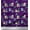 Dark Purple, variant on Soimoi Purple Georgette Viscose Fabric Christmas Tree & House Nature Print Fabric by Yard 42 Inch Wide