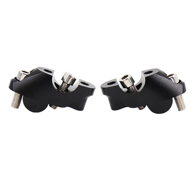 Adaptadores Elevadores de manillar DYNWAVEMX para motocicleta CB400x CB 400 x Negro