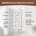 thumbnail image 4 of Sofucor 52" Smart Ceiling Fan, Compatible with Alexa/Google/App, 3-Color Light 6-Speed Timing Reversible DC Motor, 4 of 9