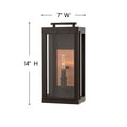 thumbnail image 6 of 2910OZ-LL-Hinkley Lighting-Sutcliffe - 1 Light Small Outdoor Wall Lantern in Traditional Style - 7 Inches Wide by 14 Inches High-Oil Rubbed Bronze, 6 of 6