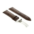 thumbnail image 2 of 22MM LEATHER BAND STRAP FOR BAUME MERCIER WATCH + DEPLOYMENT CLASP LIGHT BROWN, 2 of 2