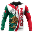 thumbnail image 5 of Sudadera con capucha con estampado de la bandera nacional de México para hombre, moda con patrón de águila en 3D, novedad en sudaderas, estilo hip hop, estilo Harajuku, tops de gran tamaño, 5 of 5