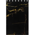 thumbnail image 5 of Coolnut Black and Gold Marble Texture Blackout Curtain for Bedroom, 2 Panels Thermal Insulated Blackout Drapes Long Darkening Curtains with Grommets,55"x 84", 5 of 5