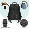 thumbnail image 4 of Aplkyhs Moon Panda Flower School Backpack for Boys Girls Ages 6-18 Large Capacity Multi Compartment Ergonomic Padded Adjustable Straps for Elementary Middle High School Daily Use, 4 of 7