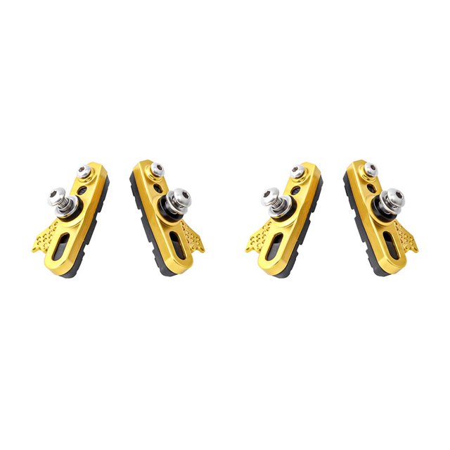 Advancent 1 par de piezas de bicicleta de componente de ruedas de pastillas de freno para reemplazar dorado/negro Type1 NO1 Advancent CBP226785