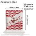 thumbnail image 6 of TSOVTHRID Snowman Candy Cane Snowflake Print Chair Back Cover Breathable Chair Cover for Dining Room Kitchen Washable Chairs Slipcovers for Restaurant Home Christmas Decoration, Set of 1, 6 of 7