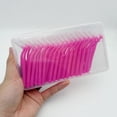 thumbnail image 4 of 50 Pcs Interproximal Brush, Gum Interdental Brushes, L Angle Reusable Dental Cleaners Brushes,Disposable Oral Dental Hygiene Brush,Dental Toothpick Floss for Braces,Tooth Cleaning Tool (Pink), 4 of 4